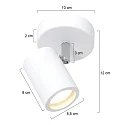Mexlite Mexlite Spot, 1-flamme. GU10, IP44, hvid