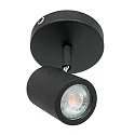 Mexlite Spot, 1-flamme. GU10, IP44, sort