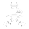Mexlite Mexlite Spot, 2 flames. GU10, IP44, steel