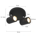 Mexlite Spot, 2-flammer. GU10, IP44, stål