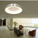 Steinhauer Loftlampe RINGLEDE - Ø 38CM rund, mittelgroß, direkte / indirekte IP20, aølv børstet dæmpbar