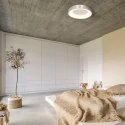 Steinhauer Loftlampe RINGLEDE - Ø 48CM stor, rund, direkte / indirekte IP20, aølv børstet dæmpbar