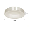 Steinhauer Loftlampe RINGLEDE - Ø 48CM stor, rund, direkte / indirekte IP20, aølv børstet dæmpbar