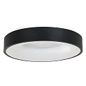 Loftlampe RINGLEDE - Ø 48CM stor, rund, direkte / indirekte IP20, sort mat dæmpbar