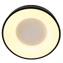 Loftlampe RINGLEDE - Ø 48CM stor, rund, direkte / indirekte IP20, sort mat dæmpbar