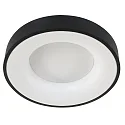 Loftlampe RINGLEDE - Ø 48CM stor, rund, direkte / indirekte IP20, sort mat dæmpbar