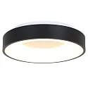 Loftlampe RINGLEDE - Ø 48CM stor, rund, direkte / indirekte IP20, sort mat dæmpbar