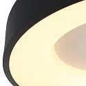 Loftlampe RINGLEDE - Ø 48CM stor, rund, direkte / indirekte IP20, sort mat dæmpbar