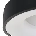 Loftlampe RINGLEDE - Ø 48CM stor, rund, direkte / indirekte IP20, sort mat dæmpbar
