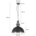 Mexlite Mexlite Pendel GAEVE, 1-flamme, sort