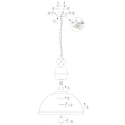 Mexlite Mexlite Pendel GAEVE, 1-flamme, sort