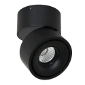 ceiling luminaire FEZ 1 flame, round, swivelling, rotatable, set back IP20, black matt dimmable