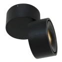 Mexlite ceiling luminaire FEZ 1 flame, round, swivelling, rotatable, set back IP20, black matt dimmable