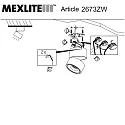 Mexlite Loftlampe FEZ 1-flamme, rund, svingbar, drejelig, gå tilbage IP20, sort mat dæmpbar