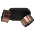 Mexlite ceiling luminaire FEZ 2 flames IP20, bronze dimmable