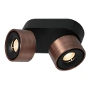 Mexlite ceiling luminaire FEZ 2 flames IP20, bronze dimmable