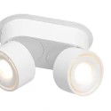 Mexlite ceiling luminaire FEZ 2 flames IP20, white dimmable