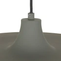 Steinhauer pendant luminaire KRISIP down, 1 flame, flat E27 IP20, grey, mat dimmable