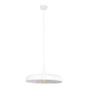 Steinhauer pendant luminaire KRISIP down, 1 flame, flat E27 IP20, white matt dimmable