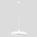 Steinhauer pendant luminaire KRISIP down, 1 flame, flat E27 IP20, white matt dimmable