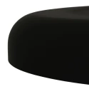 Steinhauer pendant luminaire KRISIP down, 1 flame, flat E27 IP20, black matt dimmable