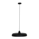 Steinhauer pendant luminaire KRISIP down, 1 flame, flat E27 IP20, black matt dimmable