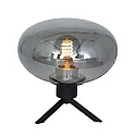 Steinhauer table lamp REFLEXION - Ø 22CM 1 flame, flat, with switch, with plug E27 IP20, black matt 