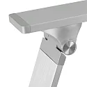 Steinhauer table lamp SERENADE rotatable, CCT Switch, tiltable, with touch dimmer IP20, steel brushed dimmable