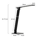 Steinhauer Bordlampe SERENADE drejelig, CCT Switch, vipbar, med touch-dæmper IP20, sort mat dæmpbar
