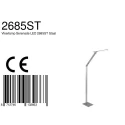 floor lamp SERENADE CCT Switch, adjustable, with touch dimmer IP20, brushed aluminium dimmable