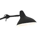 anne light & home Væglampe KASKET med afbryder, med leddelt arm, med stik E27 IP20, sort mat 