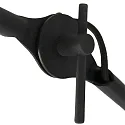 anne light & home Væglampe KASKET med afbryder, med leddelt arm, med stik E27 IP20, sort mat 