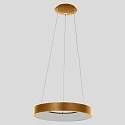 Pendel RINGLEDE - Ø 48CM stor, rund, direkte / indirekte IP20, guld dæmpbar