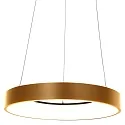 Pendel RINGLEDE - Ø 48CM stor, rund, direkte / indirekte IP20, guld dæmpbar