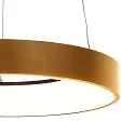 Pendel RINGLEDE - Ø 48CM stor, rund, direkte / indirekte IP20, guld dæmpbar