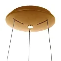 Pendel RINGLEDE - Ø 48CM stor, rund, direkte / indirekte IP20, guld dæmpbar