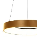 Pendel RINGLEDE - Ø 48CM stor, rund, direkte / indirekte IP20, guld dæmpbar