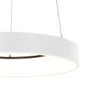Steinhauer pendant luminaire RINGLEDE - Ø 48CM large, round, direct / indirect IP20, white matt dimmable