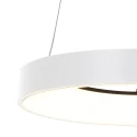 Steinhauer pendant luminaire RINGLEDE - Ø 48CM large, round, direct / indirect IP20, white matt dimmable