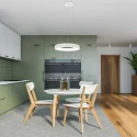 Steinhauer pendant luminaire RINGLEDE - Ø 48CM large, round, direct / indirect IP20, white matt dimmable