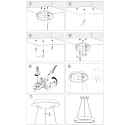Steinhauer pendant luminaire RINGLEDE - Ø 48CM large, round, direct / indirect IP20, white matt dimmable