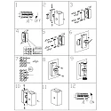 Steinhauer Steinhauer Udendørs Væglampe, LED, 2-flammer, 4W, 2700K, IP44, sort