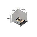 Steinhauer Udendørs Væglampe, LED, 2-flammer, med sensor, 2x3W, 2700K, IP54, sort