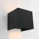Steinhauer Steinhauer Outdoor wall luminaire, LED, 2 flames, with sensor, 2x3W, 2700K, IP54, black