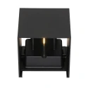Steinhauer Steinhauer Outdoor wall luminaire, LED, 2 flames, with sensor, 2x3W, 2700K, IP54, black