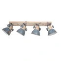 Mexlite Mexlite Spot GEARWOOD, 4-flammer, grå