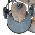 Mexlite Mexlite Spot GEARWOOD, 4-flammer, grøn
