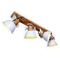 Mexlite Spot GEARWOOD, 4-flammer, hvid