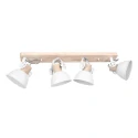 Mexlite Mexlite Spot GEARWOOD, 4-flammer, hvid