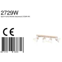 Mexlite Mexlite Spot GEARWOOD, 4-flammer, hvid